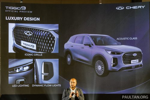 Chery Tiggo 9 previewed in Malaysia – flagship 7-seat D-SUV, 2.0T AWD with 256 PS/390 Nm, below RM189k