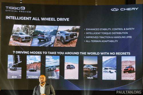 Chery Tiggo 9 previewed in Malaysia – flagship 7-seat D-SUV, 2.0T AWD with 256 PS/390 Nm, below RM189k