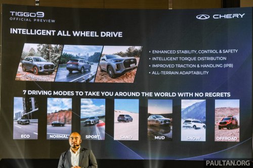 Chery Tiggo 9 previewed in Malaysia – flagship 7-seat D-SUV, 2.0T AWD with 256 PS/390 Nm, below RM189k