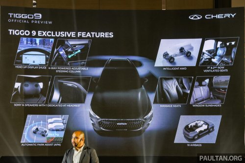 Chery Tiggo 9 previewed in Malaysia – flagship 7-seat D-SUV, 2.0T AWD with 256 PS/390 Nm, below RM189k