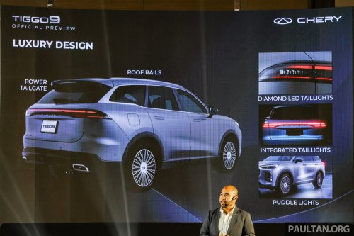 Chery Tiggo 9 previewed in Malaysia – flagship 7-seat D-SUV, 2.0T AWD with 256 PS/390 Nm, below RM189k