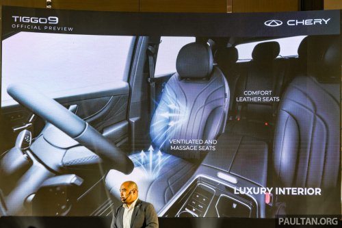 Chery Tiggo 9 previewed in Malaysia – flagship 7-seat D-SUV, 2.0T AWD with 256 PS/390 Nm, below RM189k