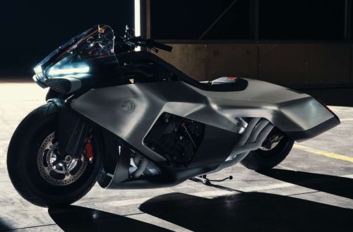 BMW Motorrad Vision K18 concept motorcycle shown