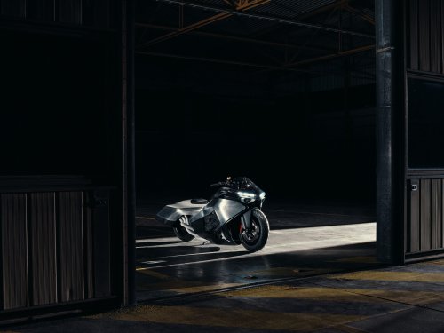 BMW Motorrad Vision K18 concept motorcycle shown