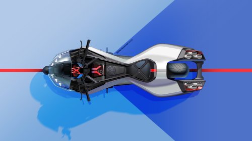 BMW Motorrad Vision K18 concept motorcycle shown