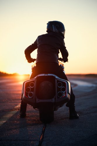 BMW Motorrad Vision K18 concept motorcycle shown
