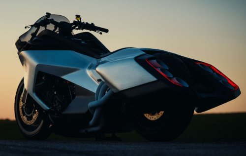 BMW Motorrad Vision K18 concept motorcycle shown