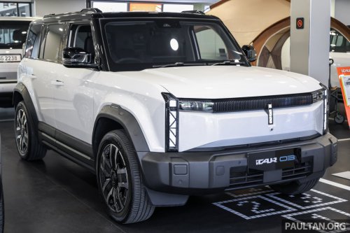 2026 iCaur 03 CKD launched in Malaysia – same specs as CBU; RM129,880 iWD; 279 PS, up to 418 km NEDC