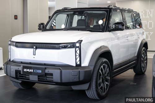 2026 iCaur 03 CKD launched in Malaysia – same specs as CBU; RM129,880 iWD; 279 PS, up to 418 km NEDC