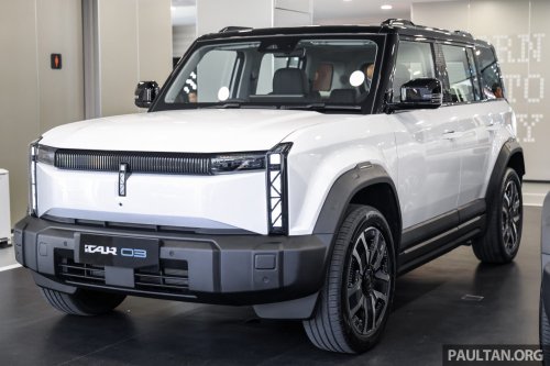 2026 iCaur 03 CKD launched in Malaysia – same specs as CBU; RM129,880 iWD; 279 PS, up to 418 km NEDC