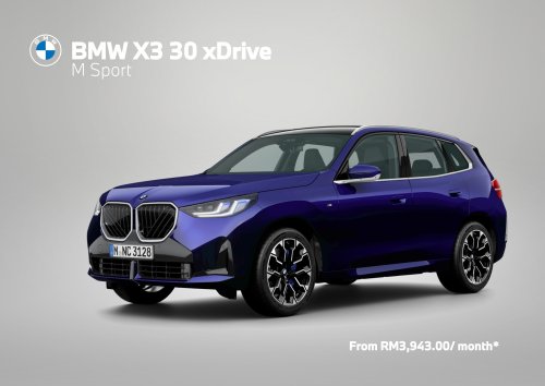 BMW, BMW X3, 2026 BMW X3 30 xDrive M Sport gallery in Malaysia – from RM359k, RM33k more than X3 20; more kit, power