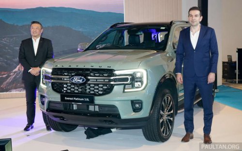 Ford, Ford Everest, Ford Everest Platinum launched in Malaysia – 2.0L and 3.0L V6 diesels, RM349k-RM431k; Sport 2.0L updated
