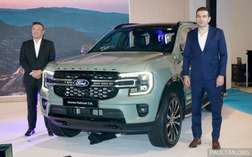 Ford, Ford Everest, Ford Everest Platinum launched in Malaysia – 2.0L and 3.0L V6 diesels, RM349k-RM431k; Sport 2.0L updated