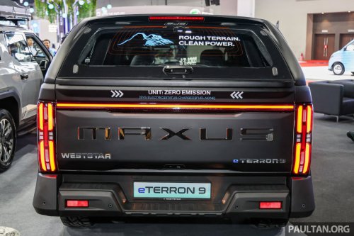 Maxus eTerron 9 EV pick-up debuts – 442 PS, AWD, 430 km WLTP, RM224k; Terron 9 2.5L diesel, RM141k