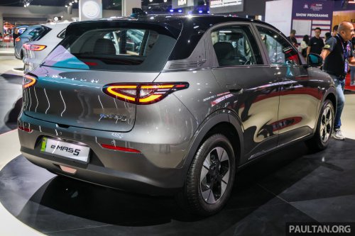 Proton eMas 5 CKD shown in Malaysia – new tonneau cover also for current owners, still 325 km, fr RM57k