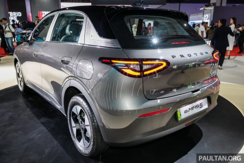 Proton eMas 5 CKD shown in Malaysia – new tonneau cover also for current owners, still 325 km, fr RM57k
