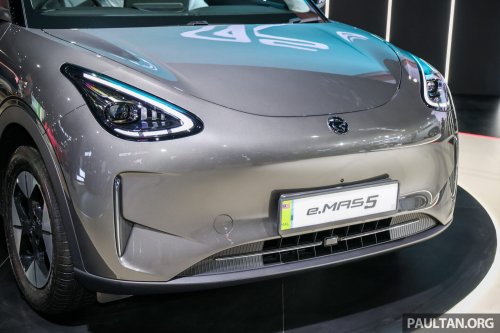 Proton eMas 5 CKD shown in Malaysia – new tonneau cover also for current owners, still 325 km, fr RM57k