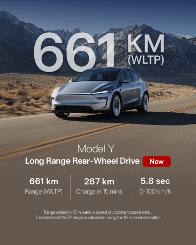 Tesla, Tesla Model Y, RWD, Tesla Model Y Long Range RWD now in Malaysia – 661km WLTP range, 0-100 in 5.6s, from RM216,450