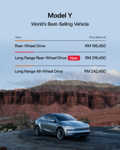 Tesla Model Y Long Range RWD now in Malaysia – 661km WLTP range, 0-100 in 5.6s, from RM216,450
