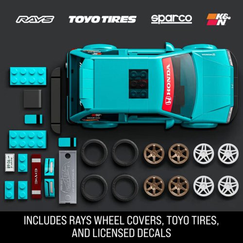 Mattel expands Brick Shop range with custom Honda Civic EF and S2000 – comes with matching Hot Wheels