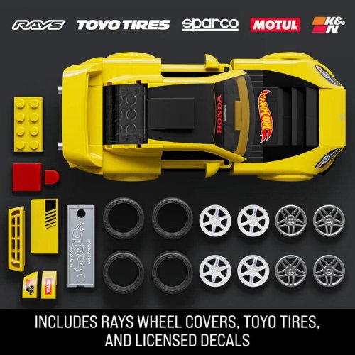 Mattel expands Brick Shop range with custom Honda Civic EF and S2000 – comes with matching Hot Wheels