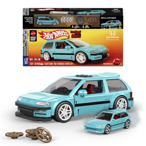 Mattel expands Brick Shop range with custom Honda Civic EF and S2000 – comes with matching Hot Wheels