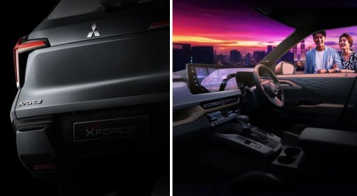 Mitsubishi Xforce spotted again in Malaysia on the back of a roving truck – nationwide tour until March 15