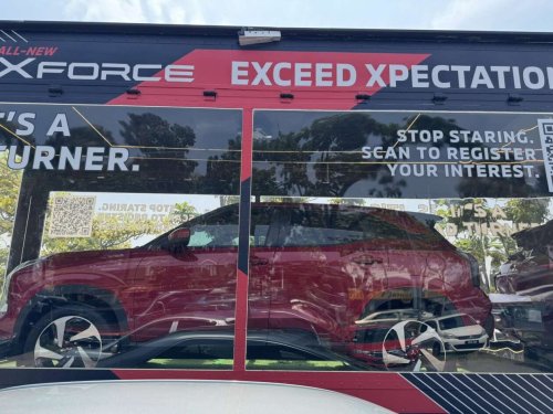 Mitsubishi Xforce, Mitsubishi, Mitsubishi Xforce spotted again in Malaysia on the back of a roving truck – nationwide tour until March 15