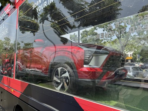 Mitsubishi Xforce, Mitsubishi, Mitsubishi Xforce spotted again in Malaysia on the back of a roving truck – nationwide tour until March 15