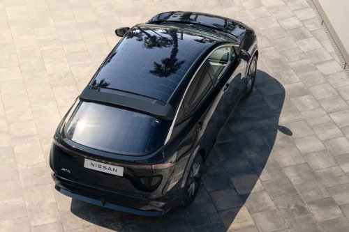 Nissan Ariya charges via solar panels – 23 km of free range per day, up to 65% fewer charging stops