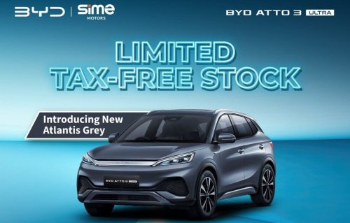 BYD, BYD Atto 3, BYD Atto 3 Ultra gets new Atlantis Grey colour option – limited tax-free EV stock offered at RM105,800