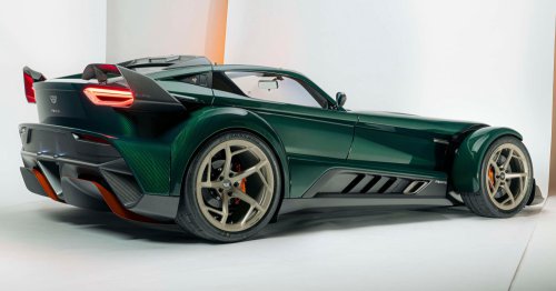 Donkervoort P24RS – two-seater with 600 hp/800 Nm 3.5L V6, 780 kg dry weight; limited to 150 units