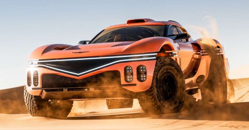 Genesis X Skorpio Concept – 1,115 PS/1,153 Nm V8 engine; carbon-bodied, tubular framed off-roader