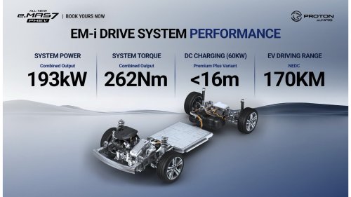 PHEV, Proton, Yes, Can you drive eMas 7 PHEV without plug-in charging? Proton says yes, batt warranty will still apply, but…