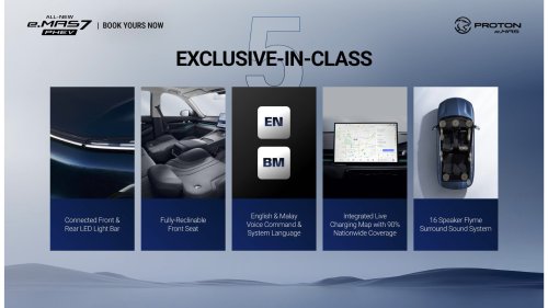 Proton eMas 7 PHEV open for booking – 3 variants, 2 battery choices, up to 996 km WLTP, RM110k-130k est
