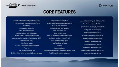 Proton eMas 7 PHEV open for booking – 3 variants, 2 battery choices, up to 996 km WLTP, RM110k-130k est