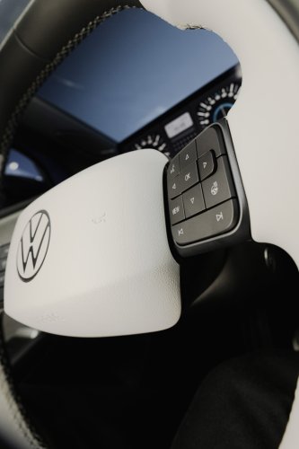 Volkswagen, Volkswagen Polo, Hatchback, 2026 Volkswagen ID. Polo cabin shown – EV hatchback brings back wider use of buttons for key functions