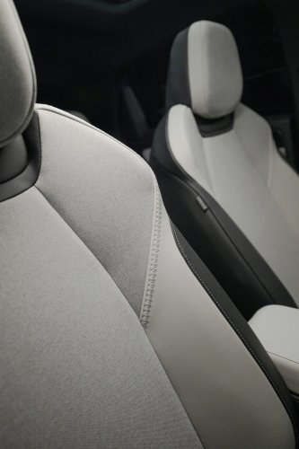 2026 Volkswagen ID. Polo cabin shown – EV hatchback brings back wider use of buttons for key functions