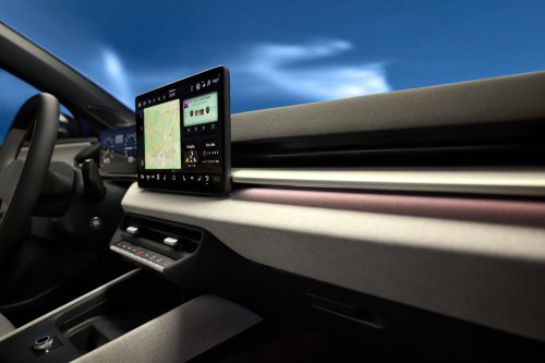 2026 Volkswagen ID. Polo cabin shown – EV hatchback brings back wider use of buttons for key functions