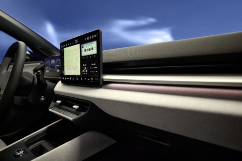 2026 Volkswagen ID. Polo cabin shown – EV hatchback brings back wider use of buttons for key functions