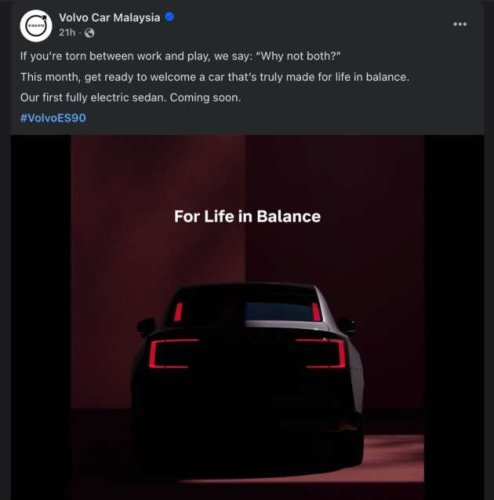 2026 Volvo ES90 teased, Malaysian launch this month