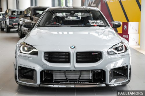 2026 G87 BMW M2 M Performance parts in Malaysia – carbon-fibre exterior parts, titanium silencer; RM132k