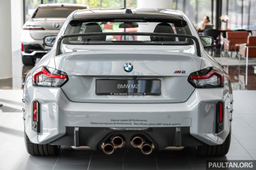 2026 G87 BMW M2 M Performance parts in Malaysia – carbon-fibre exterior parts, titanium silencer; RM132k