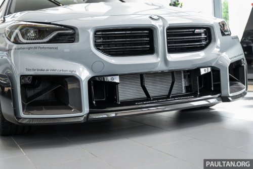 2026 G87 BMW M2 M Performance parts in Malaysia – carbon-fibre exterior parts, titanium silencer; RM132k