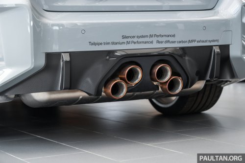 2026 G87 BMW M2 M Performance parts in Malaysia – carbon-fibre exterior parts, titanium silencer; RM132k