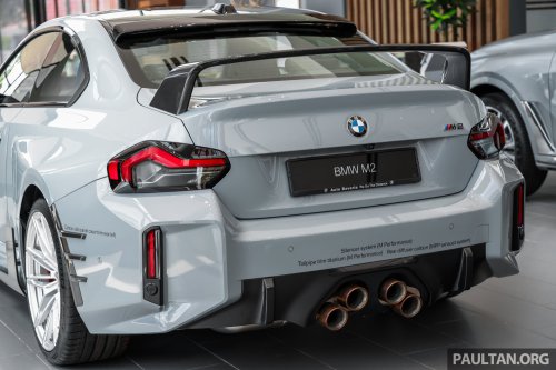 2026 G87 BMW M2 M Performance parts in Malaysia – carbon-fibre exterior parts, titanium silencer; RM132k