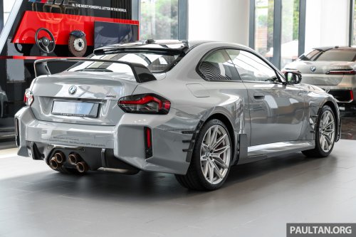 2026 G87 BMW M2 M Performance parts in Malaysia – carbon-fibre exterior parts, titanium silencer; RM132k