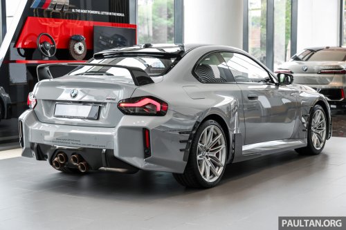 2026 G87 BMW M2 M Performance parts in Malaysia – carbon-fibre exterior parts, titanium silencer; RM132k