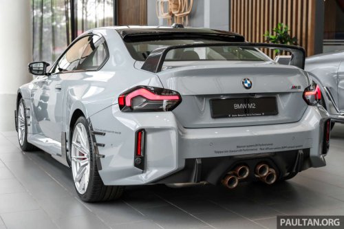 2026 G87 BMW M2 M Performance parts in Malaysia – carbon-fibre exterior parts, titanium silencer; RM132k