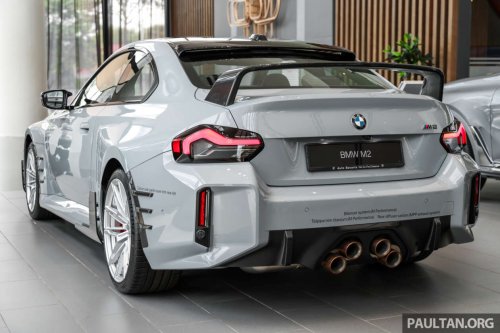 BMW, BMW M2, 2026 G87 BMW M2 M Performance parts in Malaysia – carbon-fibre exterior parts, titanium silencer; RM132k